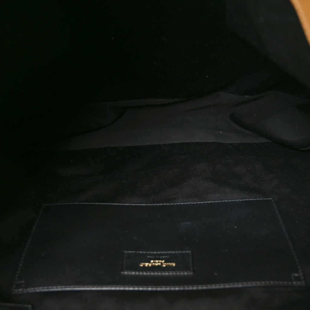Lambskin Matelasse Monogram Large Jamie 4.3 Tabac Brown