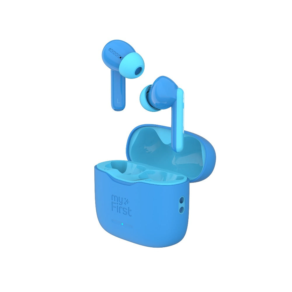 myFirst CareBuds – Wireless Bluetooth Earbuds for Kids (Space Blue)
