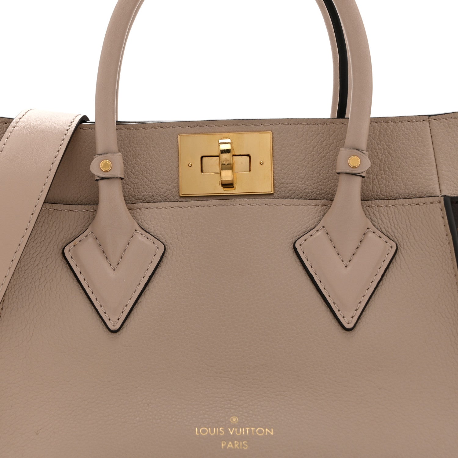 Calfskin Monogram On My Side PM Greige