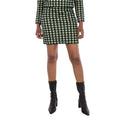 Burberry Minirock mit elastischem Bund und Hahnentrittmuster