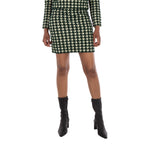 Burberry Minirock mit elastischem Bund und Hahnentrittmuster