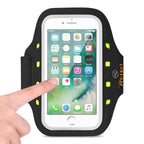Reiko Running Sports Armband For Iphone 7 Plus/ 6S Plus Or 5.5 Inches Device With Led In Black (5.5X5.5 Inches)
