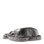 Metallic Agneau Arena Le Cagole Shoulder Bag XS Silver