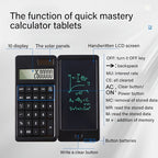 Solar Calculator Handwriting Board Folding Portable Student Electronic Calculator