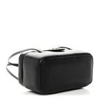 Shiny Caviar Preppy Coco Long Vanity With Strap Black