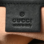 Calfskin Matelasse Small GG Marmont Shoulder Bag Black