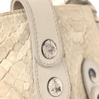 Snakeskin Silverado Mini Bag Ivory