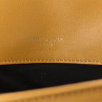 Lambskin Chevron Quilted Small Loulou Bag Sunflower