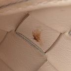 Patent Nappa Intrecciato Mini Loop Camera Bag White