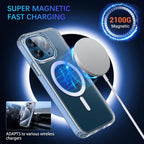 Entronix [Magnetic] Case Compatible with iPhone XS Max - [Hard Back] Thick Clear