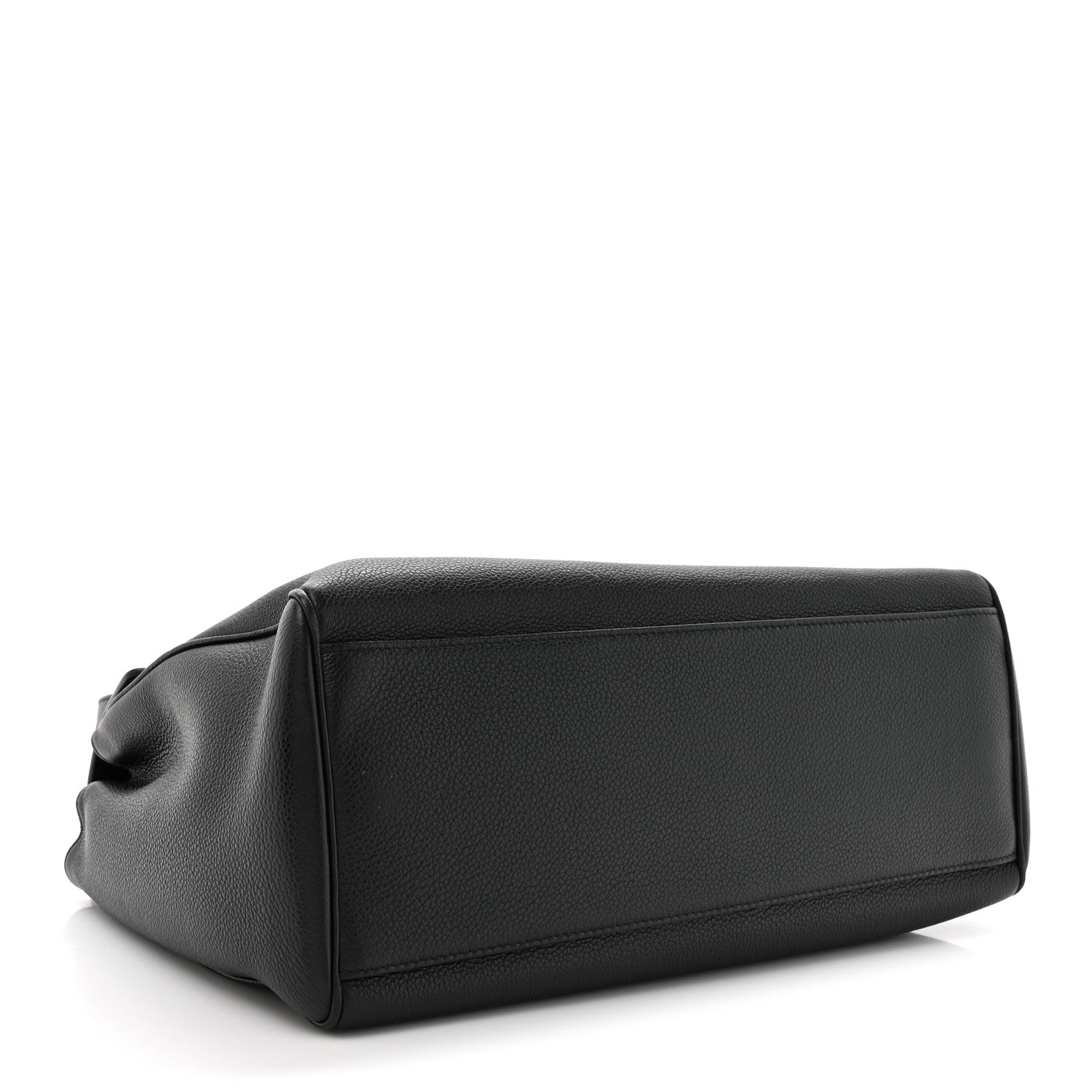 Supple Grained Calfskin Medium Soft 16 Bag Black