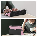 SAHARA - Bi-Fold Folio Case for Samsung Galaxy Tab S10+, Tab S9+, and Tab S9 FE+ - Pink