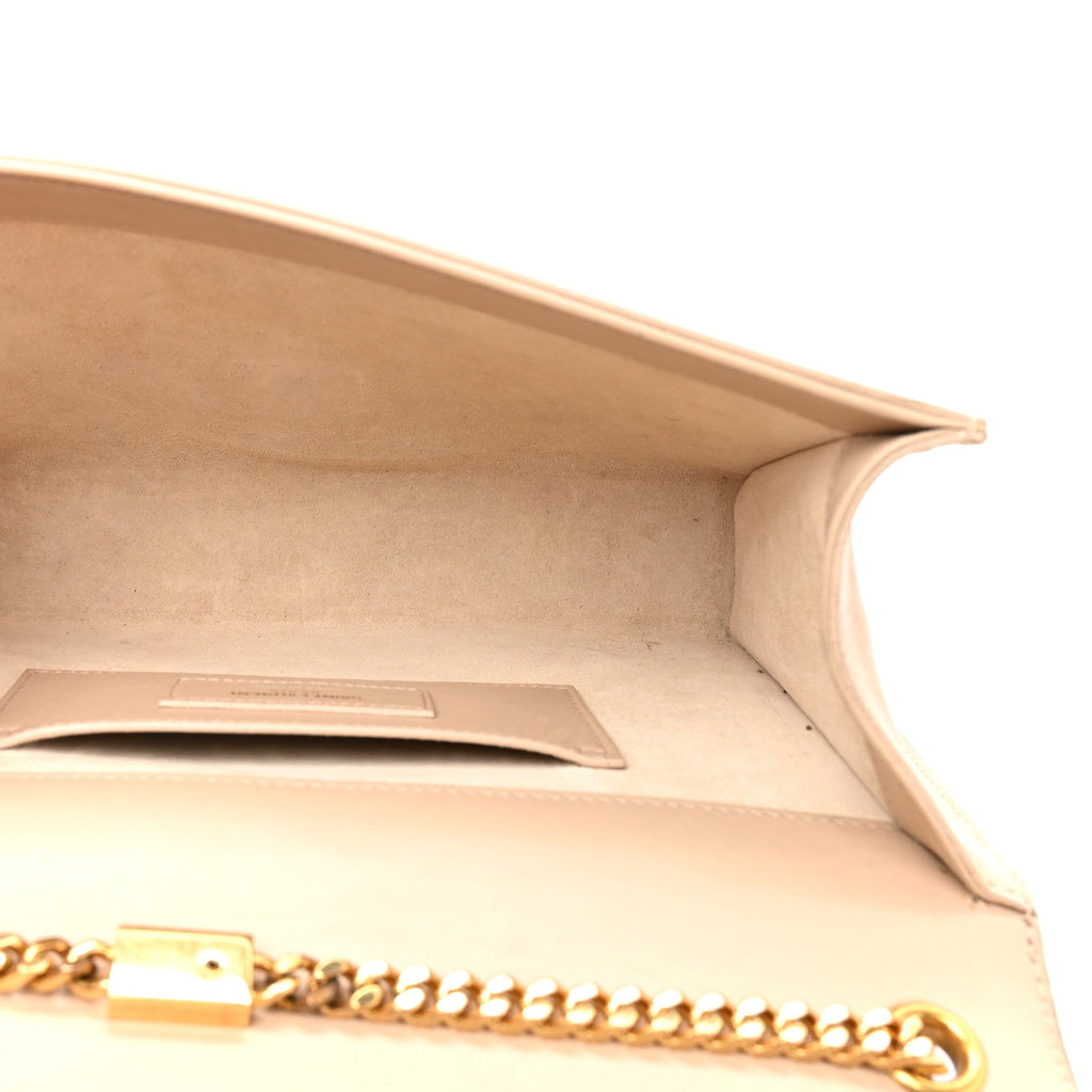 Smooth Calfskin Medium Classic Monogram Kate Tassel Satchel Nude Powder