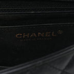 Lambskin Quilted Mini Rectangular Flap Black