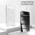 Entronix Bundle Compatible with iPhone 17 Air - [Hard] Glitter Clear Case, 1 Clear Screen Protector & 1 Camera Lens Protector
