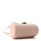 Shiny Caviar Preppy Coco Small Bowling Bag Light Pink