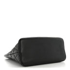 Caviar Quilted Medallion Tote Black