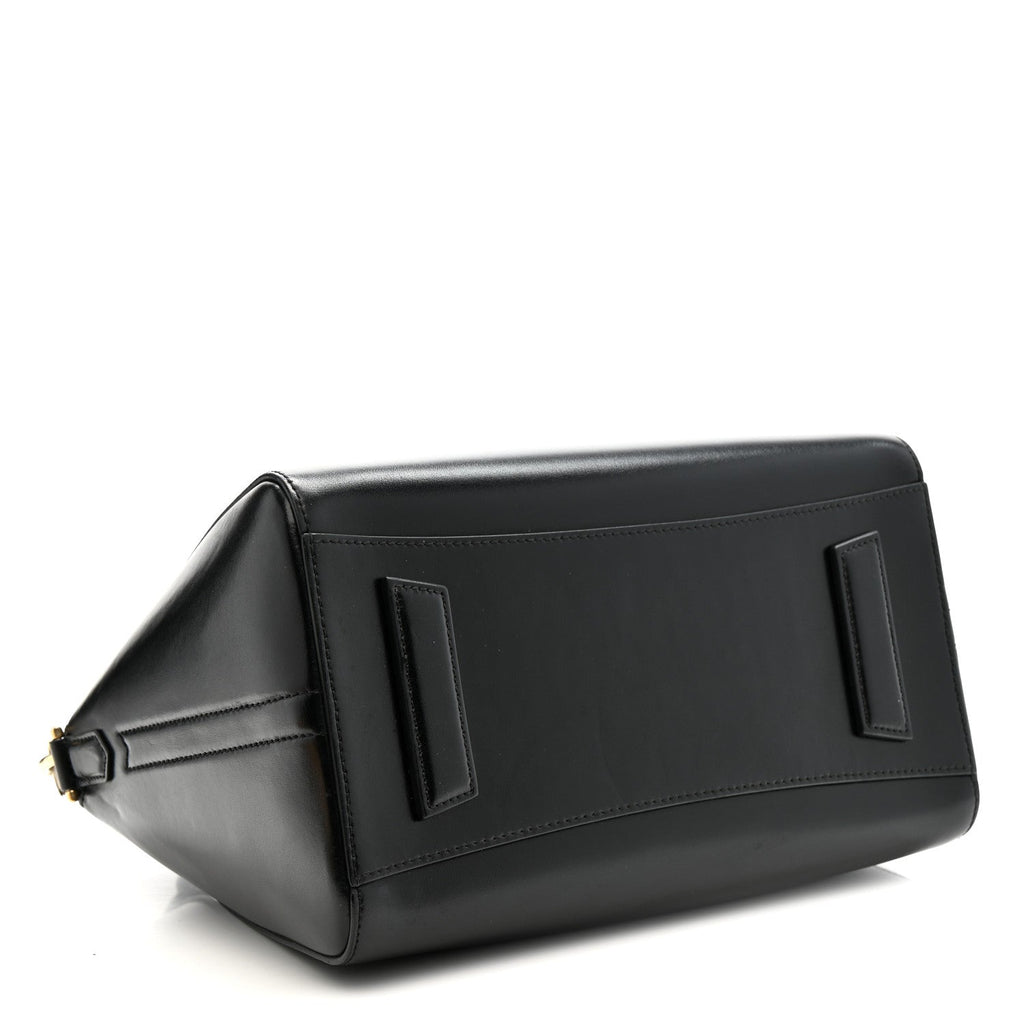 Shiny Lord Calfskin Small Antigona Black