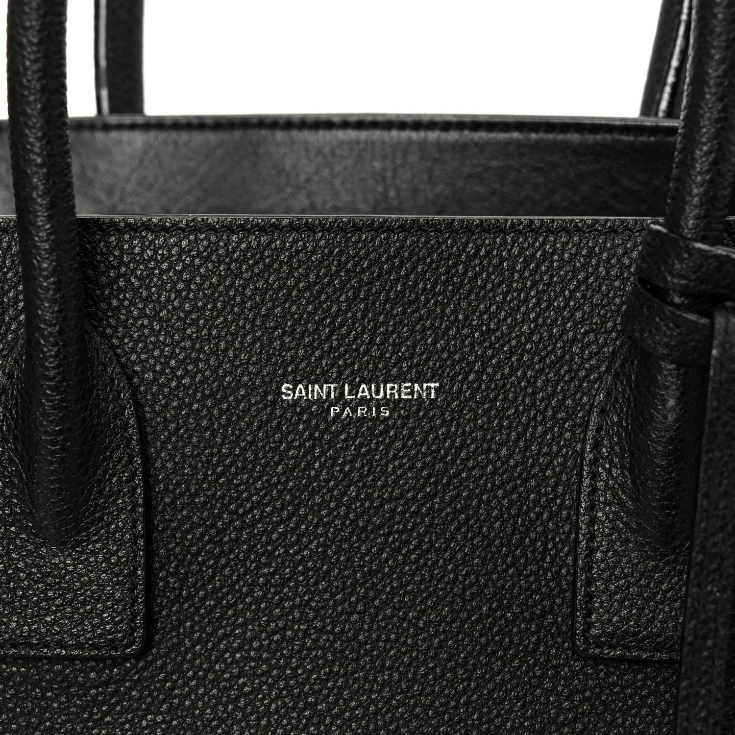 Grained Calfskin Small Sac De Jour Black