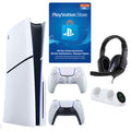 PS5 Slim with $25 PSN, Extra Controller & Accessories