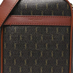 Canvas Smooth Calfskin Le Monogramme Crossbody Pouch Chestnut