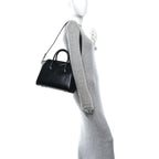 Shiny Lord Calfskin Small Antigona Black
