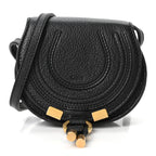Calfskin Nano Marcie Saddle Bag Black