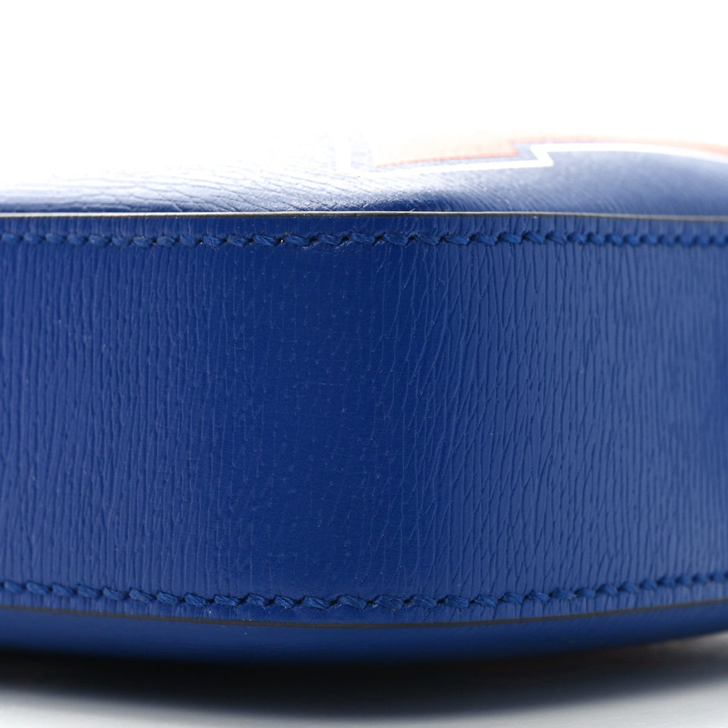 New Shanghai Calfskin Interlocking G Logo Camera Crossbody Bag Cobalt Blue Orange