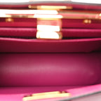 Shiny Nappa Petite Peekaboo I SEE U Satchel Ciclamino Pilar