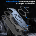Entronix [Magnetic] Case Compatible with iPhone 16 - Rugged Armor Gripstand