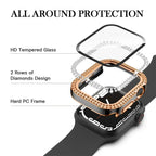 Entronix Case Compatible with iWatch Series 6/5/4/SE, 44mm - Diamond Cover w/ Built-In Screen Protector