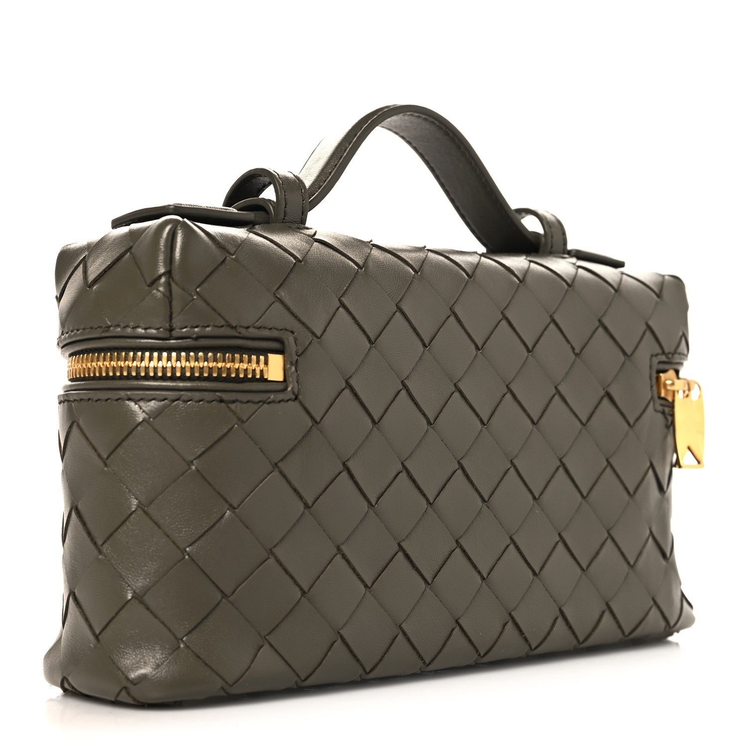 Calfskin Intrecciato Bang Bang Vanity Case Pinecone
