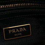 Saffiano Small Galleria Double Zip Tote Black