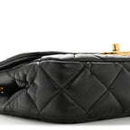 Lambskin Quilted Mini Flap Black