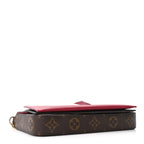 Monogram Pochette Felicie Chain Wallet Fuchsia