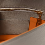 Grained Calfskin LV Pont 9 Soft PM Gris