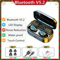 TWS Wireless Bluetooth 5.2 Headphone Stereo Sports Waterproof Earhook Earphones With Microphone Charging Box