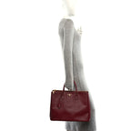 Saffiano Lux Extra Large Galleria Double Zip Tote Cherry