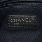 Iridescent Calfskin Triple Stitched Medium Flap Navy
