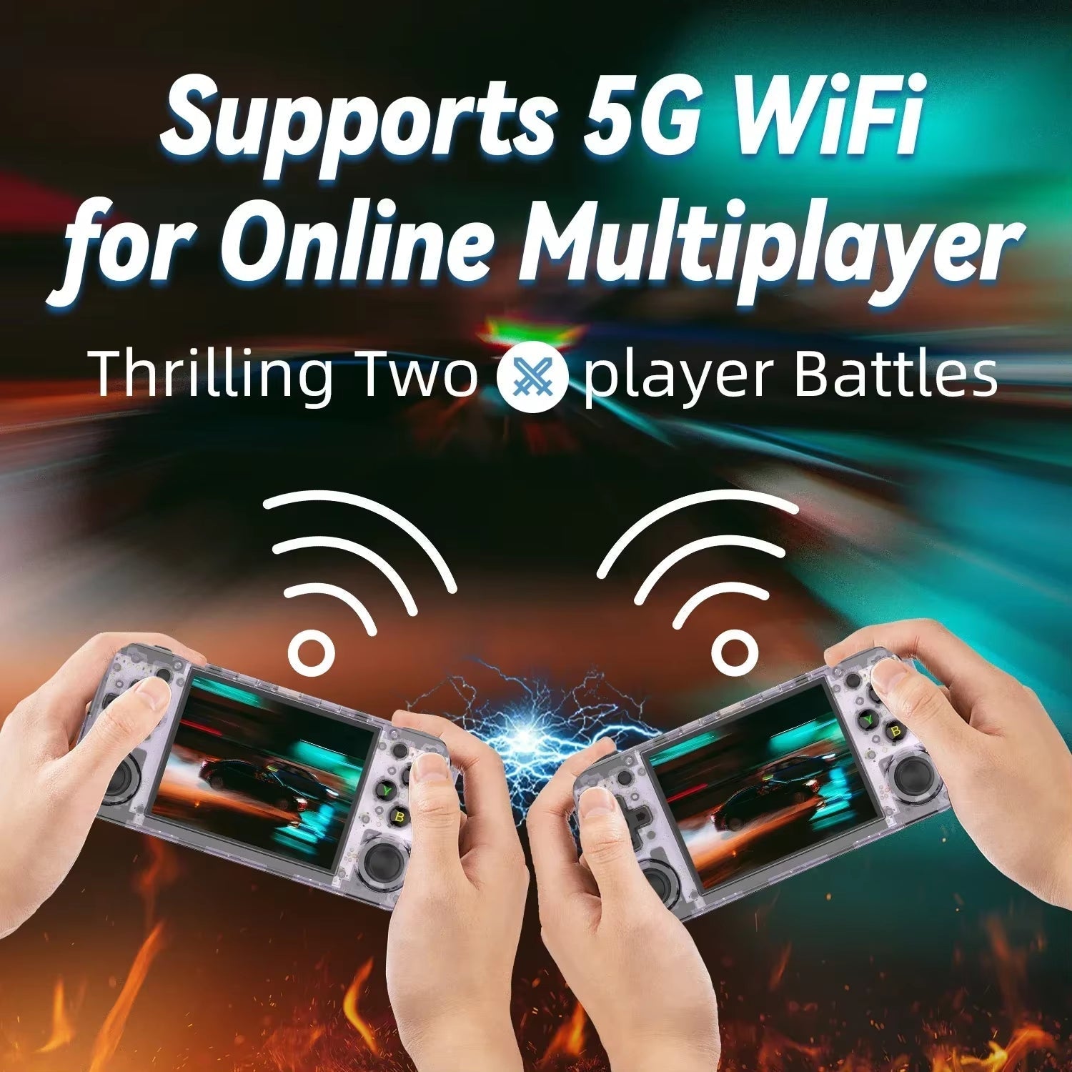 Handheld Game Console with 3.5'' IPS Screen, HDMI Output, and Linux System - Retro Video Game Simulator for Kids