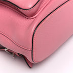 Cellarius Calfskin Medium Bamboo Backpack Glossy Pink
