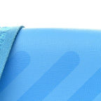 Saffiano Striped Mini Diag Binder Clip Bag Blue