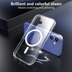 Entronix Bundle Compatible with iPhone 16 Plus - [Magnetic] Clear Case, 2 Clear Screen Protectors & 2 Camera Lens Protectors
