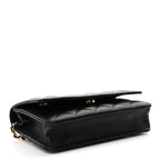 Lambskin Quilted Wallet On Chain WOC Black