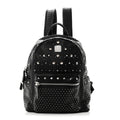 Calfskin Studded Small Stark Backpack Black