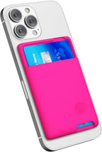 Entronix Card Holder Compatible with iPhone/Galaxy/All Phones - [Silicone] Sticky Wallet Back Pocket