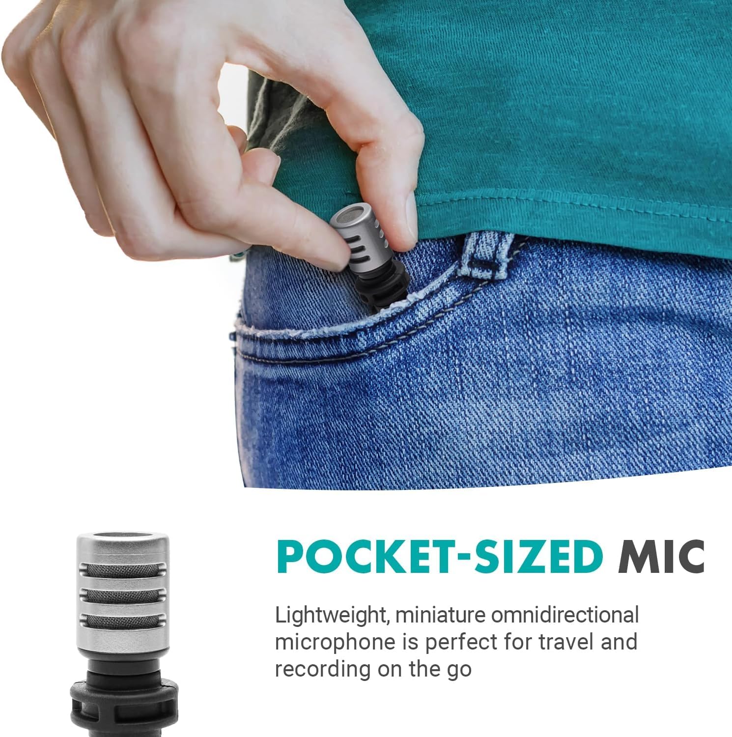 Movo USB-C Microphone for iPhone 15 and Up