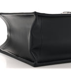 Oblique Calfskin Small Book Tote With Strap Blue Multicolor