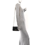 Caviar Quilted Mini Sweetheart Rectangular Flap Black