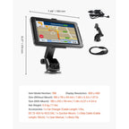 GPS Navigator for Car, 7 inch Touch Screen 16GB GPS Navigation System with Built-in Dash Cam, Voice Turn-by-Turn Guidance, Speed and Red Light Warning, Custom Truck Routing, for Car Truck RV